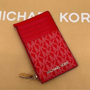 Michael Kors Jet Set Travel MD TZ Card Case Wallet